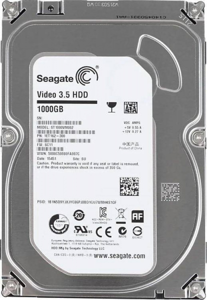 Жесткий диск HDD 3,5" SATA 1Tb Seagate ST1000VM002