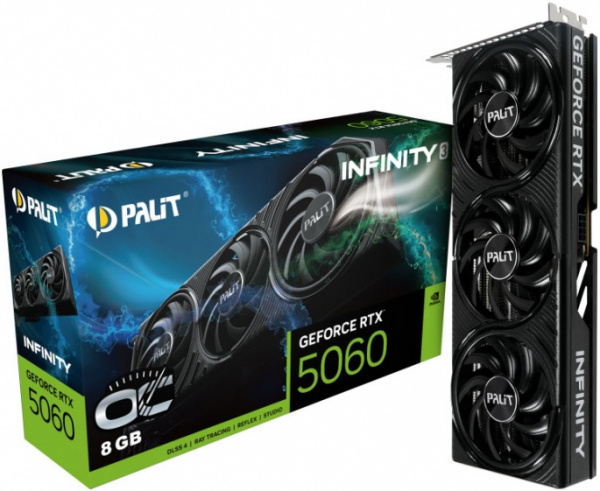 Видеокарта RTX5060 8Gb Palit INFINITY 3 OC NE75060T19P1-GB2063S