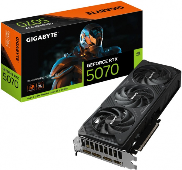 Видеокарта RTX5070 12Gb Gigabyte GV-N5070WF3OC-12GD