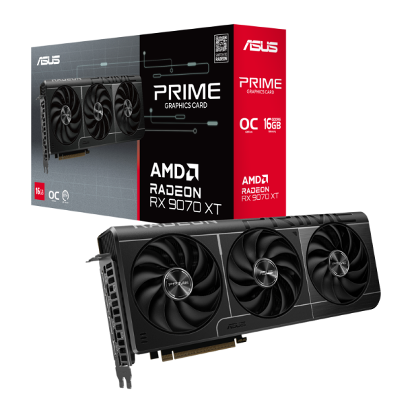 Видеокарта RX9070 16Gb Asus PRIME-RX9070-O16G