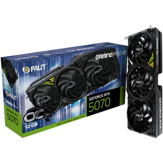Видеокарта RTX5070 12Gb Palit GAMINGPRO-S OC NE75070T19K9-GB2050U BS