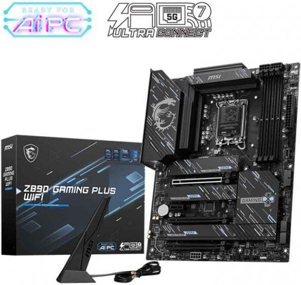 Материнская плата 1851 MSI Z890 GAMING PLUS WIFI