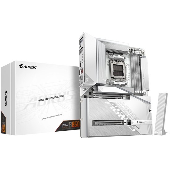 Материнская плата AM5 GIGABYTE B850 AORUS STEALTH ICE