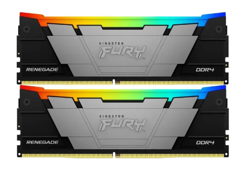 Модуль памяти DDR4 16Gb (8GbX2) 3200MHz Kingston FURY Renegade RGB KF432C16RB2AK2/16