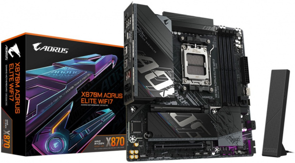 Материнская плата AM5 GIGABYTE X870M AORUS ELITE WIFI7 BS