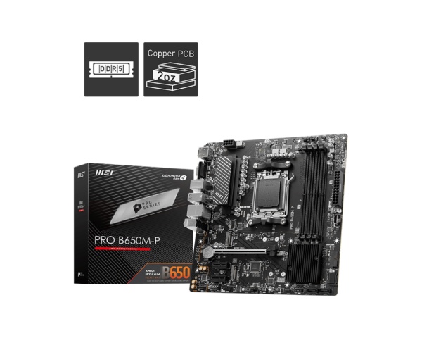 Материнская плата AM5 MSI PRO B650M-P