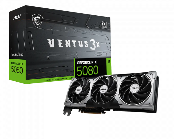 Видеокарта RTX5080 16GB MSI VENTUS 3X
