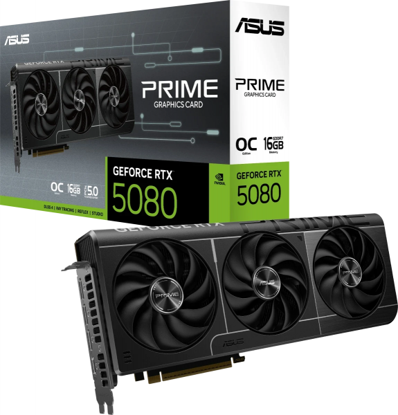 Видеокарта RTX5080 16Gb Asus PRIME OC PRIME-RTX5080-O16G-EVO