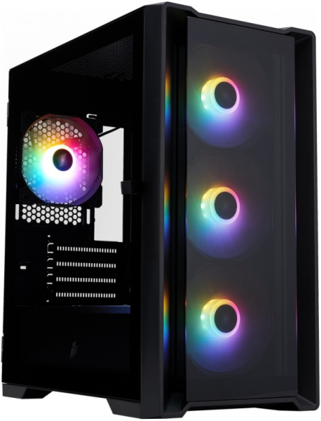 Корпус 1STPLAYER TRILOBITE T4-G GLASS FRGB Black / T4-G-BK-4F1 BS