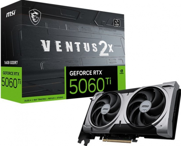 Видеокарта RTX5060Ti 16Gb MSI VENTUS 2X PLUS