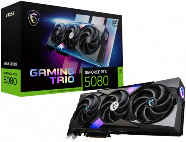 Видеокарта RTX5080 16Gb MSI GAMING TRIO OC