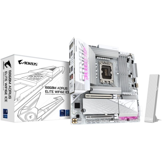 Материнская плата 1851 Gigabyte B860M AORUS ELITE WIFI6E ICE