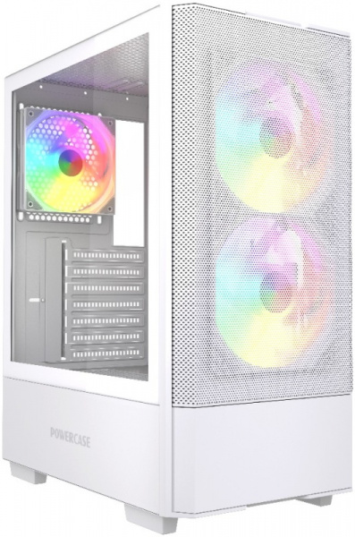 Корпус Powercase Mistral AY3W ARGB белый / CMAYW-A3
