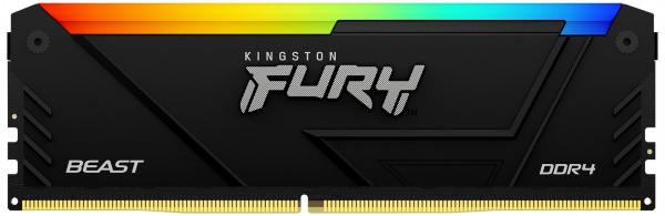 Модуль памяти DDR4 16GB 3200MHz Kingston KF432C16BB12A/16 FURY Beast Black RGB НК