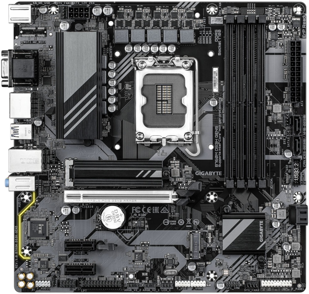 Материнская плата B760M DS3H GEN5 DDR5