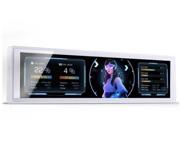 Универсальный дисплей JONSBO DS916 / 9.16” IPS / 1920x462 / White