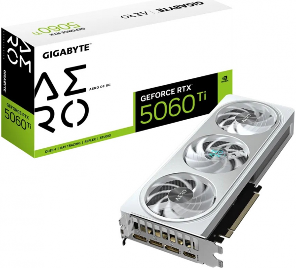 Видеокарта RTX5060Ti 8Gb Gigabyte GV-N506TAERO OC-8GD НК