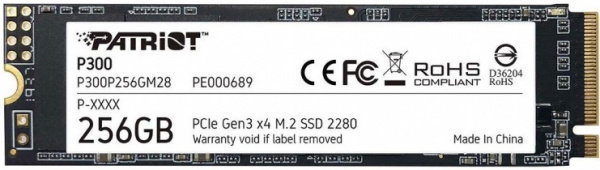 Накопитель SSD M.2 256Gb Patriot P300 P300P256GM28 WBS