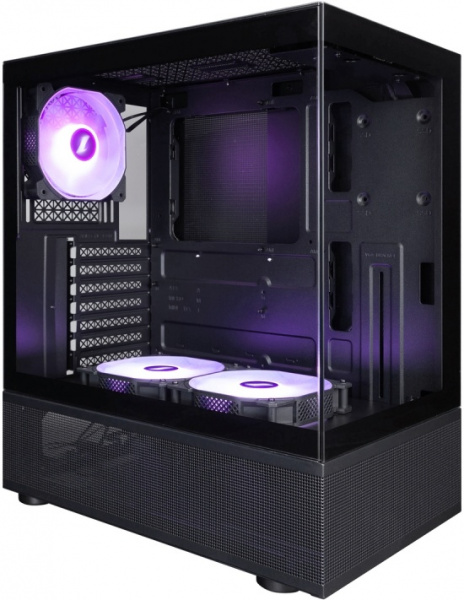 Корпус 1STPLAYER MIKU Mi7-A ARGB Black / Mi7-A-BK-2F2R(AP)-1F2(AP) - УЦЕНКА №3