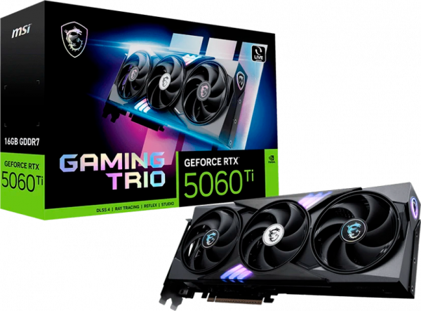 Видеокарта RTX5060Ti 16Gb MSI GAMING TRIO