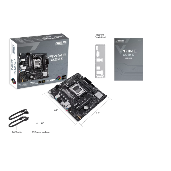Материнская плата AM5 ASUS PRIME A620M-K