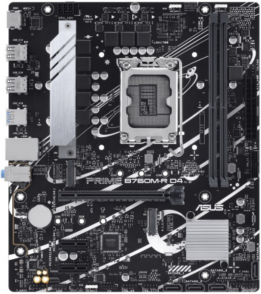 Материнская плата ASUS PRIME B760M-R D4