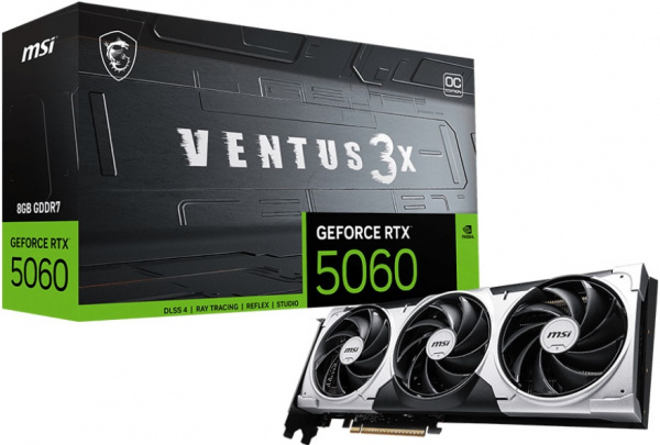Видеокарта RTX5060 8Gb MSI VENTUS 3X OC
