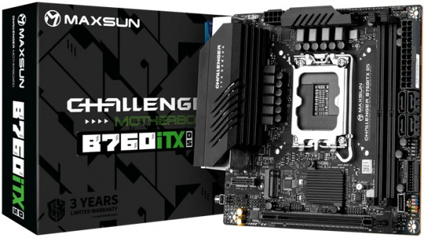 Материнская плата LGA1700 Maxsun MS-Challenger B760ITX D5