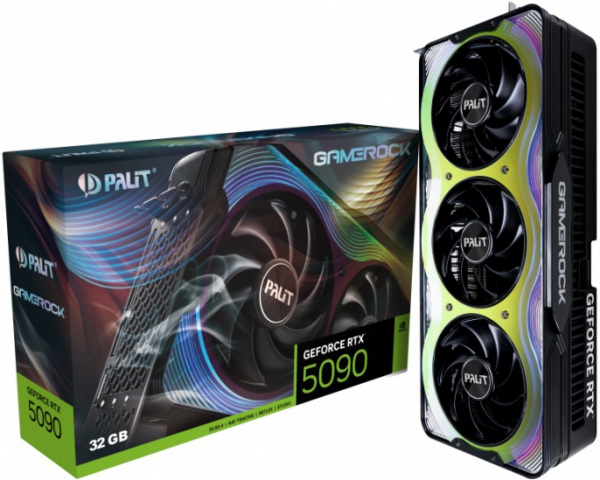 Видеокарта RTX5090 32Gb Palit GAMEROCK NE75090019R5-GB2020G
