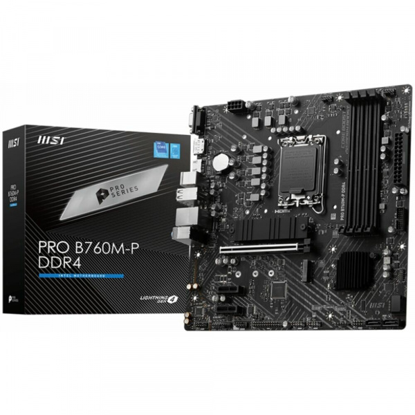 Материнская плата LGA1700 MSI PRO B760M-P DDR4