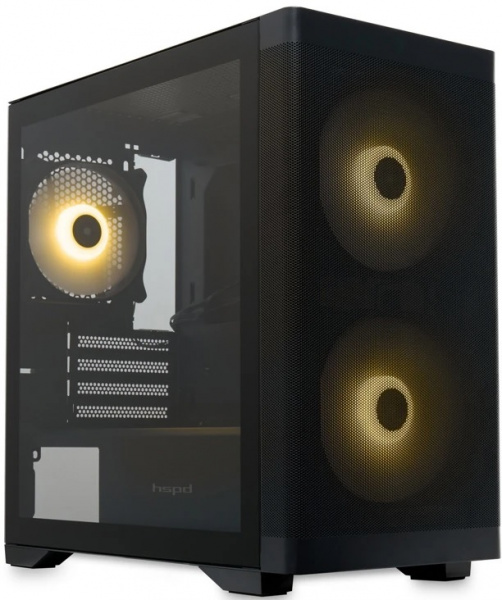 Корпус HSPD M320 Mesh Black TG ARGB M320-TGBK-ARGB