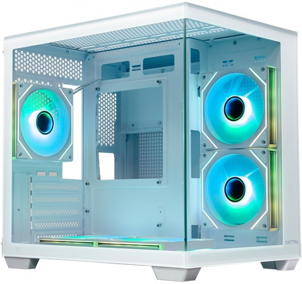 Корпус XASTRA QW400M 5ARGB-C6-AC White / QW400M-5FM12A-C6-AC-WH