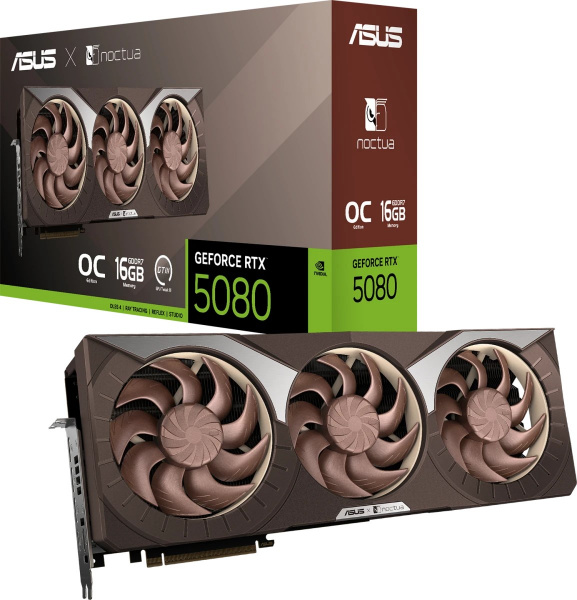 Видеокарта RTX5080 16Gb Asus RTX5080-O16G-NOCTUA