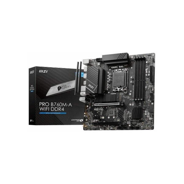 Материнская плата LGA1700 MSI PRO B760M-A WIFI DDR4