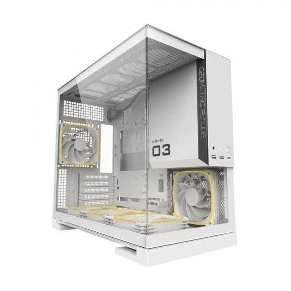 Корпус Geometric Future Model 3 White with fans / mATX / 5x120mm ARGB fans / 1AM3NZWT00110