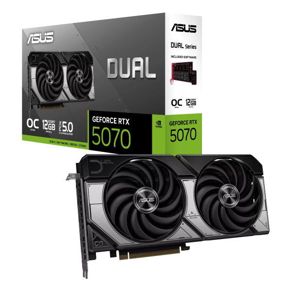 Видеокарта RTX5070 12Gb Asus DUAL-RTX5070-O12G