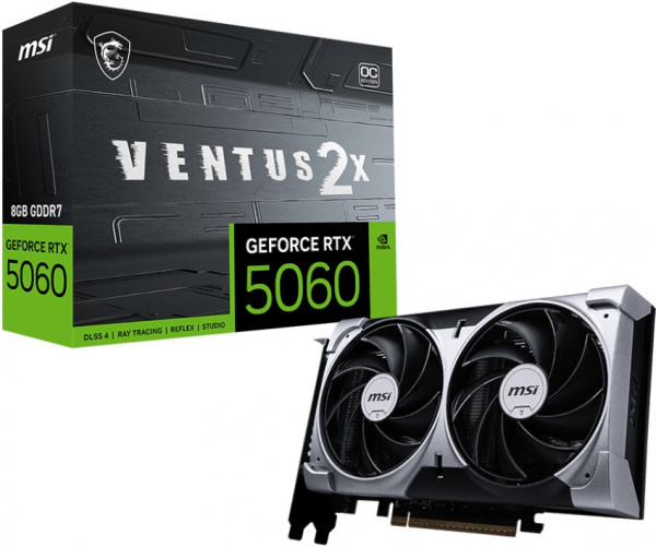 Видеокарта RTX5060 8Gb MSI VENTUS 2X OC
