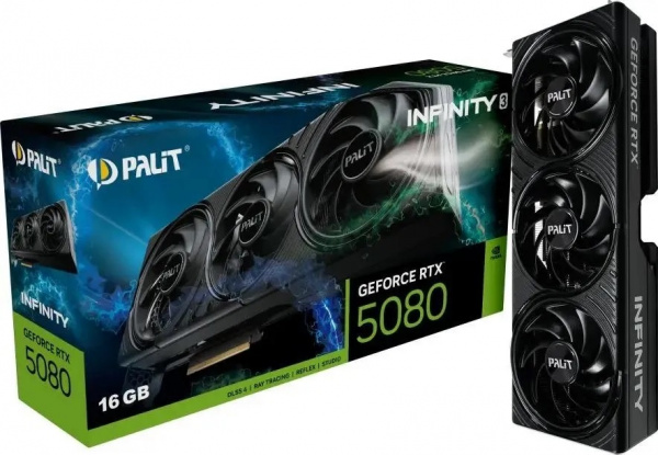 Видеокарта RTX5080 16Gb Palit INFINITY 3 NE75080019T2-GB2035S