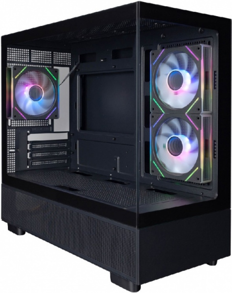 Корпус 1STPLAYER MIKU Mi5 ARGB, черный Mi5-BK-2FC7R-1FC7