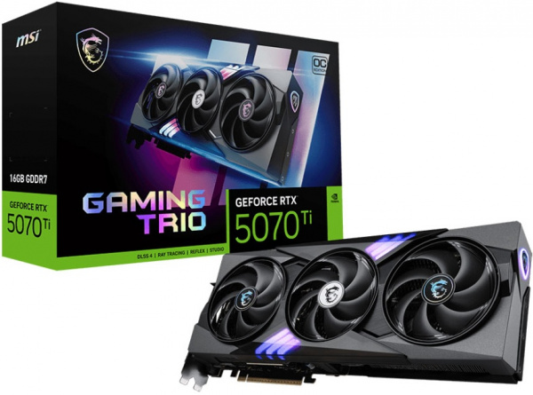 Видеокарта RTX5070Ti 16Gb MSI GAMING TRIO OC