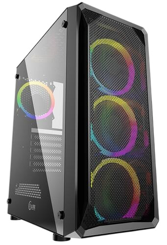 Корпус Powercase Mistral Z4 Mesh LED, чёрный, ATX (CMIZB-L4)