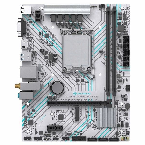 Материнская плата LGA1700 MAXSUN MS-B760M GAMING WIFI ICE DDR4