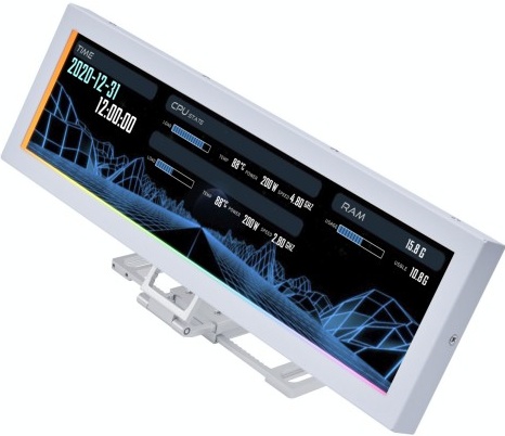 Универсальный дисплей Lian Li / 8.8” IPS LCD / 1920x480 / White / G89.SM088W.R0