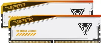 Модуль памяти DDR5 32GB (2x16Gb) 6000MHz Patriot Viper Elite 5 Tuf Gaming RGB WHITE PVER532G60C36KT