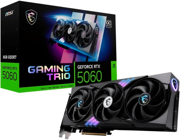 Видеокарта RTX5060 8Gb MSI GAMING TRIO OC