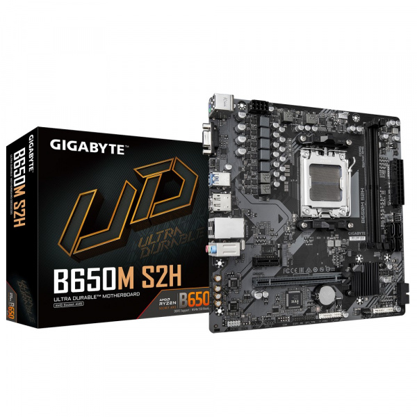Материнская плата AM5 Gigabyte B650M S2H BS