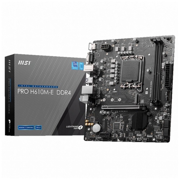 Материнская плата LGA1700 MSI PRO H610M-E DDR4