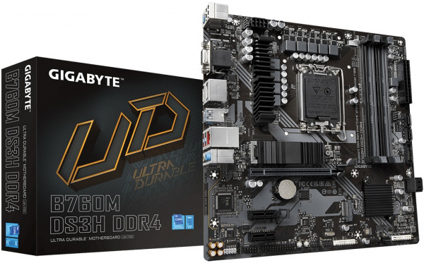 Материнская плата LGA1700 Gigabyte B760M DS3H DDR4
