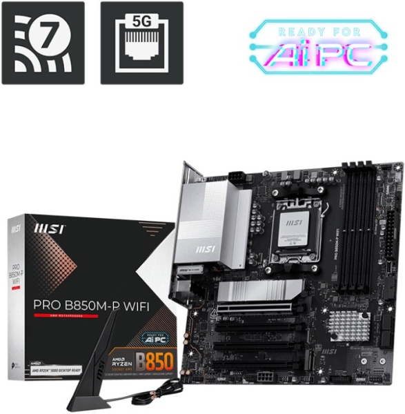 Материнская плата AM5 MSI PRO B850M-P WIFI