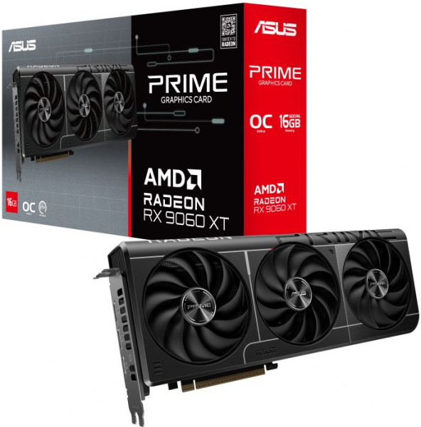 Видеокарта AMD Radeon RX 9060 XT 16Gb ASUS PRIME-RX9060XT-O16G